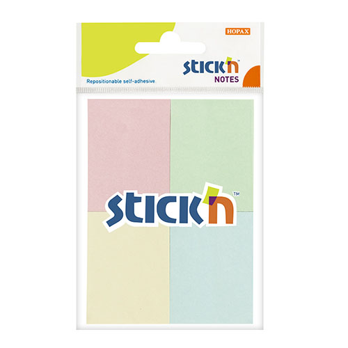 samolepici blocky stick'n mix pastelovych barev, 38x51mm