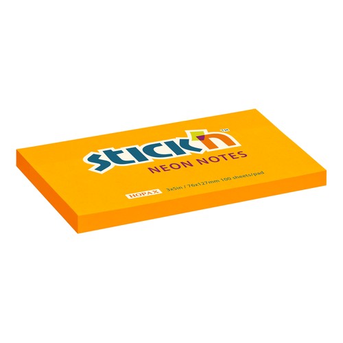 samolepici blocek stick'n neonove oranzovy, 76x127mm