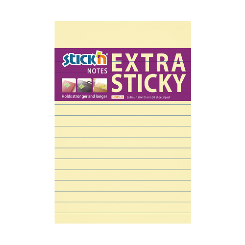 samolepici blocek stick'n extra sticky pastelove zluty, 150x101mm
